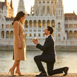 lánykérés Budapesti panorámával